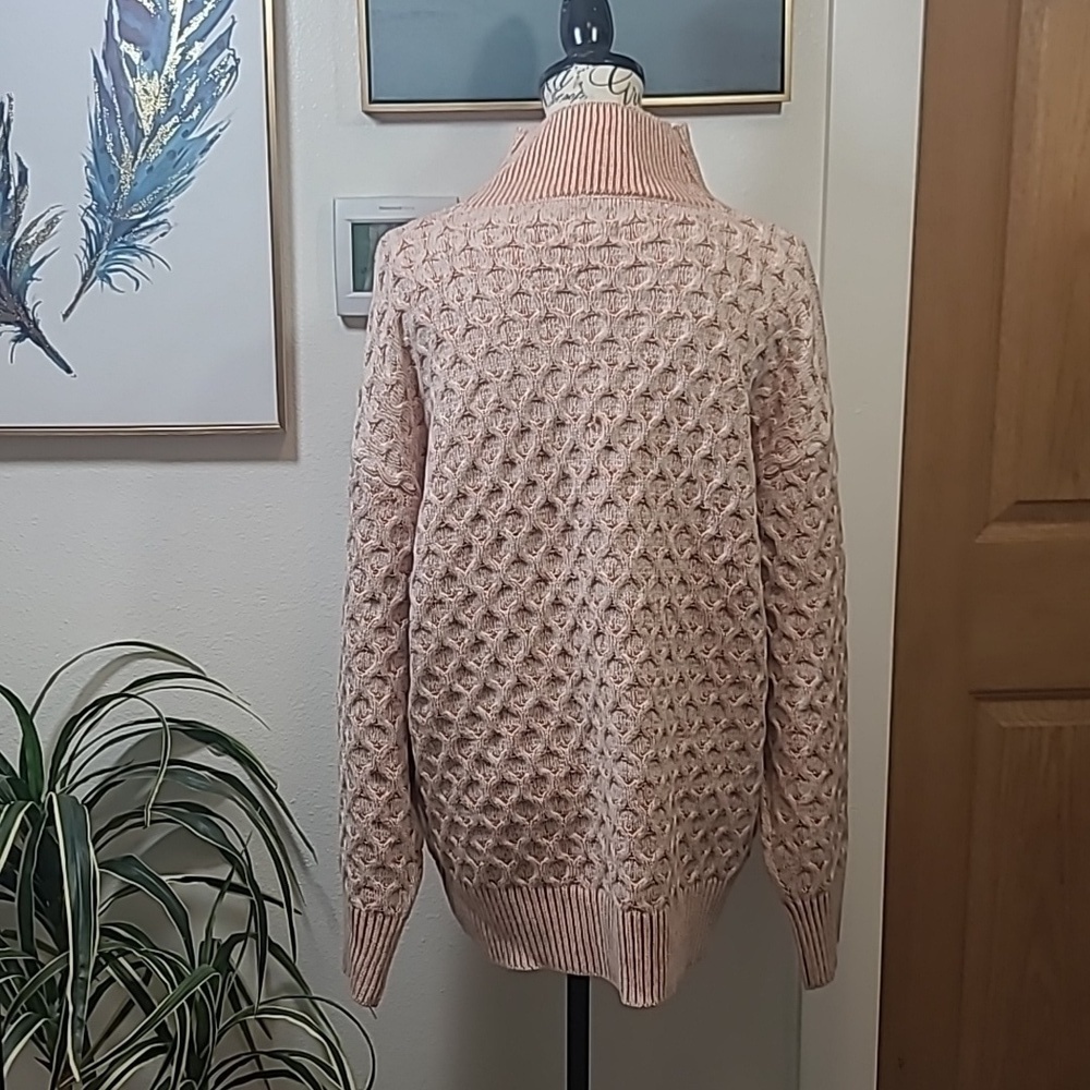 Knox Rose Chunky cable knit turtle neck sweater - Picture 7 of 12
